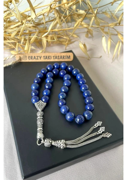 Crazy Takı Tasarım 8 mm Lapis Lazuli 33 Lü Tesbih