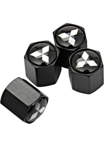 Mitsubishi Sibop Kapağı 4 Adet Paslanmaz Çelik Siyah Renk