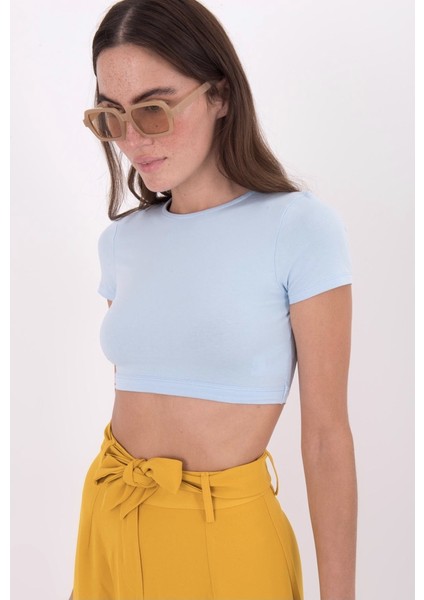 Sırt Pencere Detaylı Crop Body