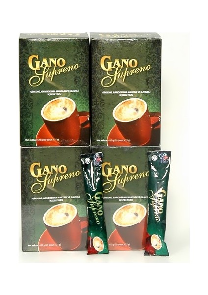 Gano Supreno 4'lü Kutu 21 gr - 80 Poşet