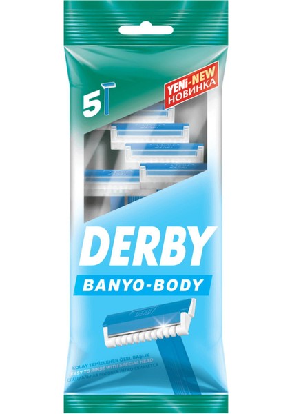  Derby Poşet Banyo Tıraş Bıçağı 5 Adet  Tıraş Bıçağı