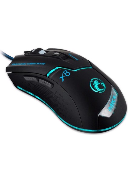 X8 Ayarlanabilir DPi Ergonomik Tasarım Oyuncu Mouse
