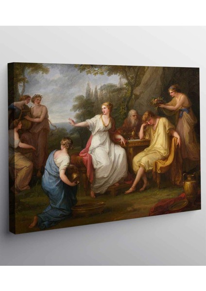 VeraStore Angelica Kauffman Telemachus'un Kederi Kanvas Tablo