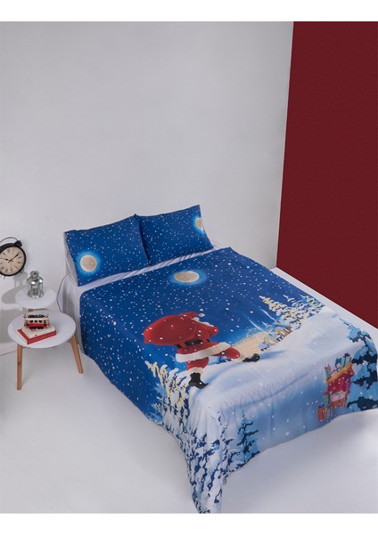 Snowy Christmas Tek Kişilik Nevresim Seti