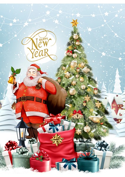 Santa Tek Kişilik Nevresim Seti