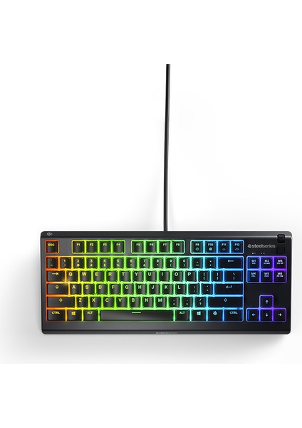 Steelseries Apex 3 TKL Gaming Klavye - Sessiz Switch - Ip32 Sıvı Dayanıklılık - US Layout