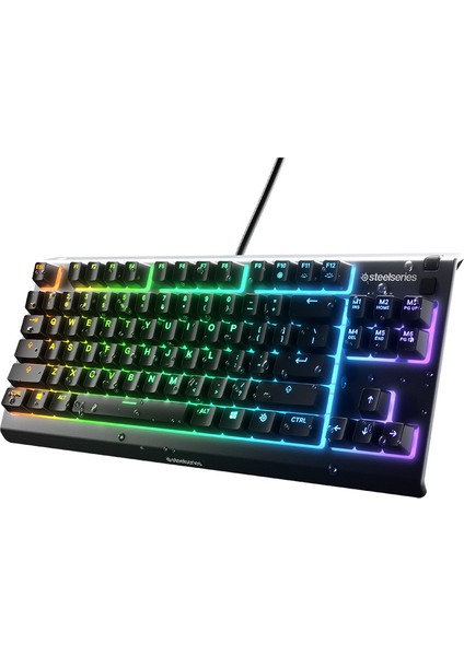 Steelseries Apex 3 TKL Gaming Klavye - Sessiz Switch - Ip32 Sıvı Dayanıklılık - US Layout