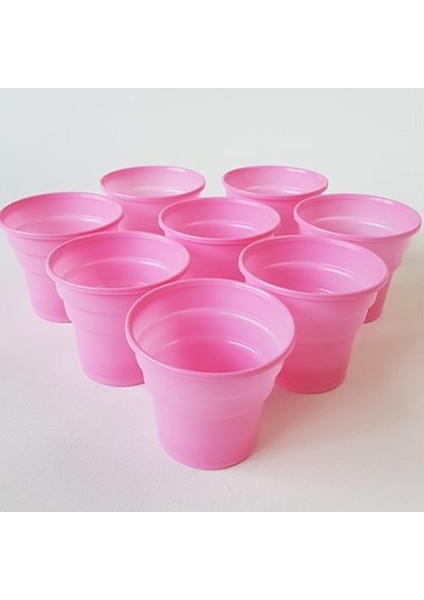 Roll-Up Pembe Plasti̇k Bardak 200 Ml-25 Adet