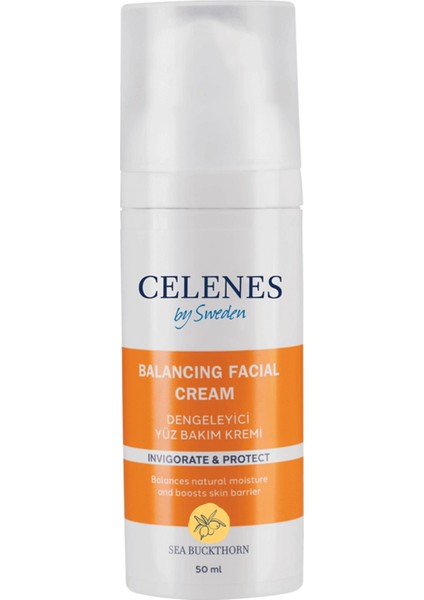 Celenes Sea Buckthorn Yüz Bakım Kremi Dengeleyici Yağlı ve Karma Ciltler 50 ml Yüz Kremi