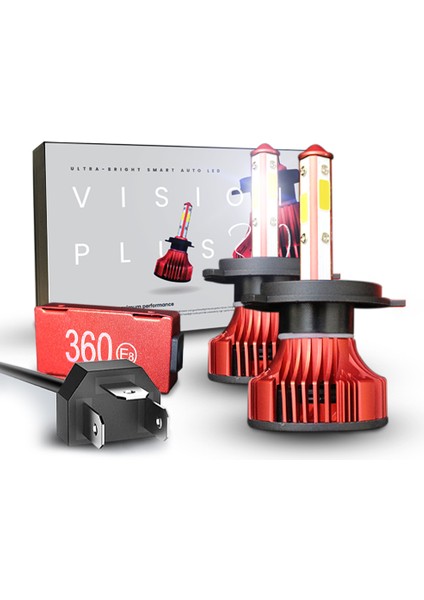360° LED Xenon Dob H4 34W 8800 Lumen