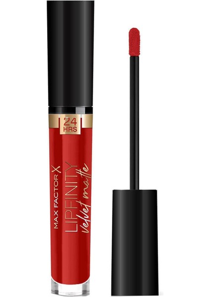 Max Factor Lipfinity Velvet Matte Ruj 25 Red Luxury Ruj