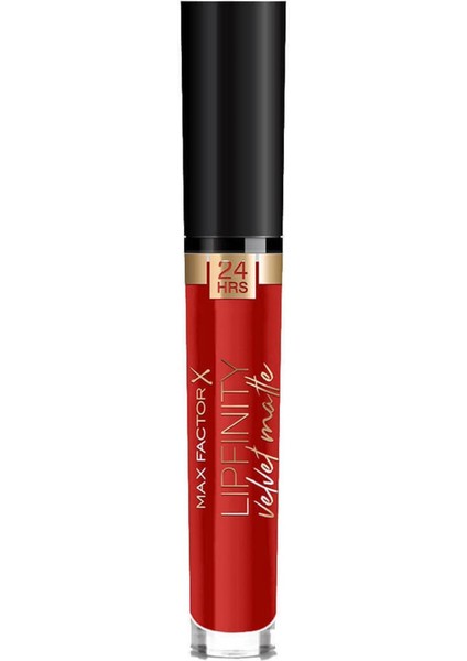 Max Factor Lipfinity Velvet Matte Ruj 25 Red Luxury Ruj