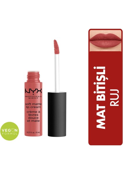 Nyx Nyx Professional Makeup Soft Matte Lip Cream Ruj Zurich Ruj