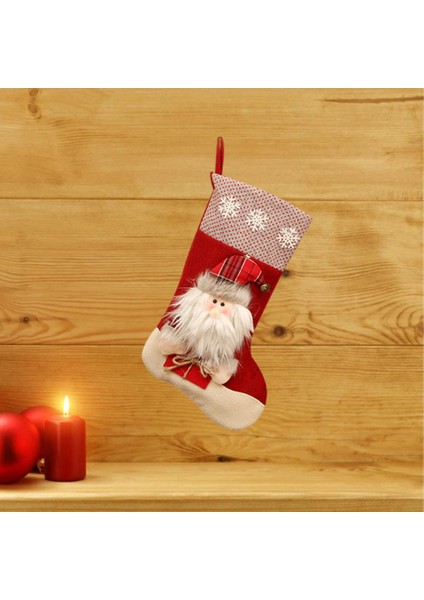 Noel Günü Stocking Kiti Büyük Kapasiteli Şeker Hediye Çantası Tatil Hediye Aile Kıdemli (Yurt Dışından)