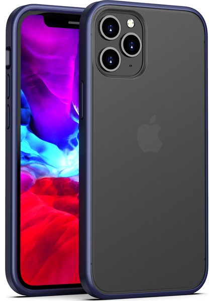 Elit Enigma iPhone 12 - 12 Pro Full Mavi Kapak
