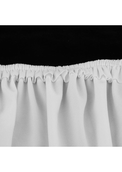 Streç Elastik Yemek Sandalyesi Kayma Kapak Sandalye Tabure Kapak 50 cm Max Beyaz (Yurt Dışından) fırsatları