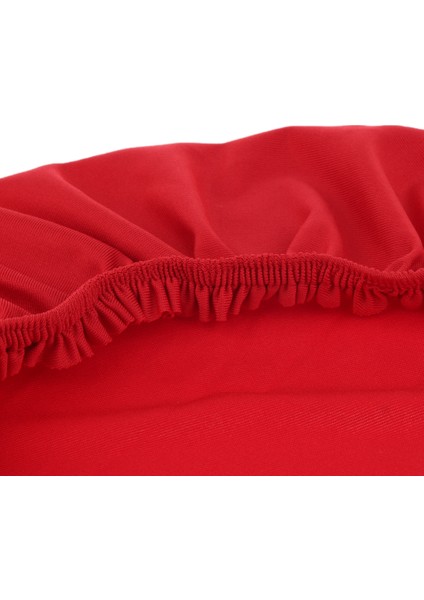 Streç Elastik Yemek Sandalye Kapak Sandalye Koltuk Taburesi Kapak 50 cm Max Kırmızı (Yurt Dışından)