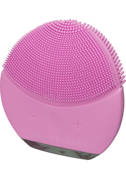 Silver Crest SC-SF120 Pembe Silikon Yüz Temizleme Fırçası Sonik Titreşim Masaj Aleti