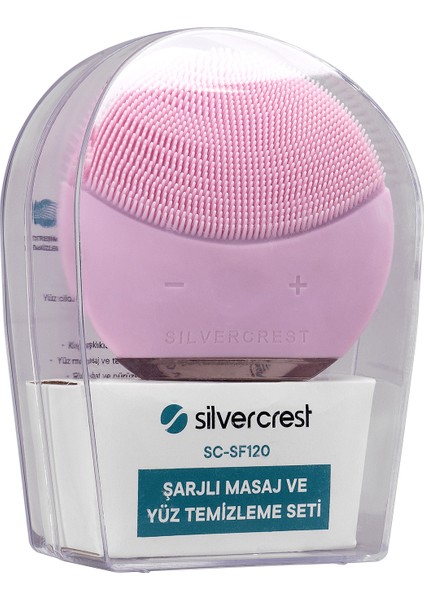 Silver Crest SC-SF120 Pembe Silikon Yüz Temizleme Fırçası Sonik Titreşim Masaj Aleti modelleri