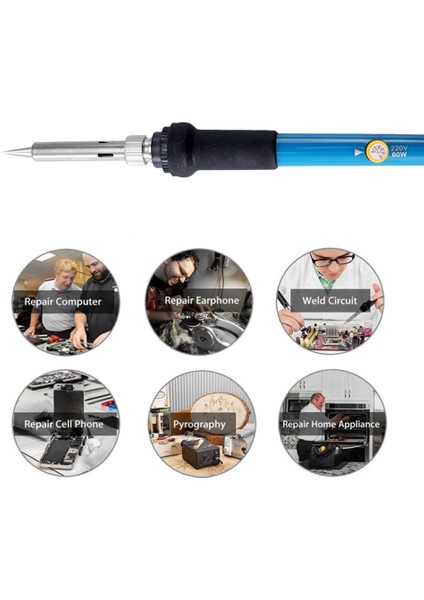 60 W Elektrikli Ayarlanabilir Sıcaklık Kaynak Havya (Yurt Dışından) fırsatları