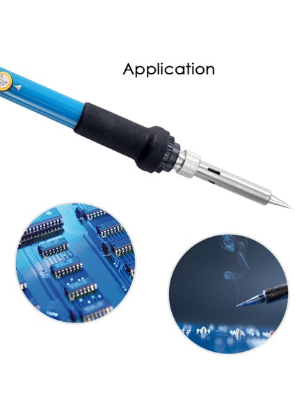 60 W Elektrikli Ayarlanabilir Sıcaklık Kaynak Havya (Yurt Dışından) indirimleri