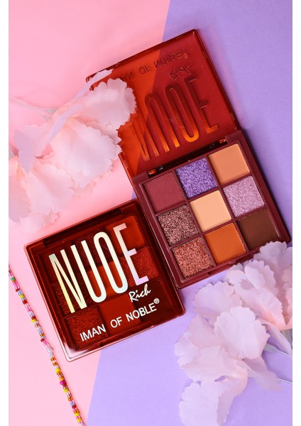 9'lu Rich Nude Sedefli ve Mat Içerikli Far Paleti Iman Of Noble