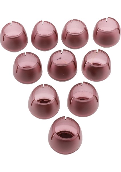 10X Sandalye Bacak Masa Ayakları Kapakları Bacak Yuvarlak Ped Kapaklar Kapaklar Fit 1.5-1.7 " (Yurt Dışından)