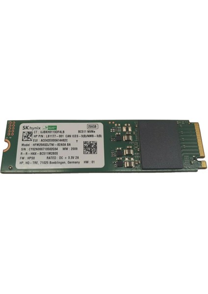 Skhynix HFM256GDJTNI-82A0A-BA 256 GB 2000 MB/s ve Üstü 600 - 999 MB/s M.2 PCIe (NVMe) SSD