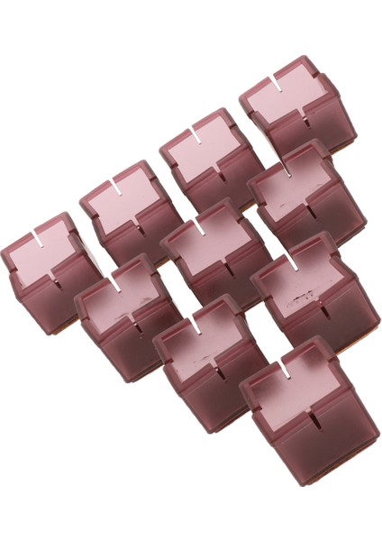 10 Adet Silikon Masa Ayakları Kapak Kapak Mobilya Ayak Kupaları Fit 1.5-1.7 " (Yurt Dışından)