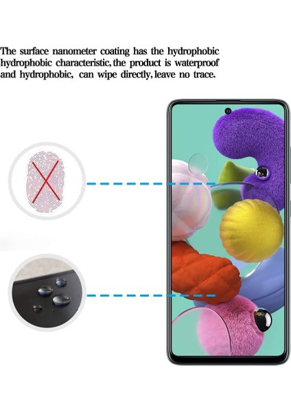 A52 Ekran Koruyucu Temperli Kırılmaz Cam Privacy Davin 5D Hayalet Gizliklik Filtreli indirimleri