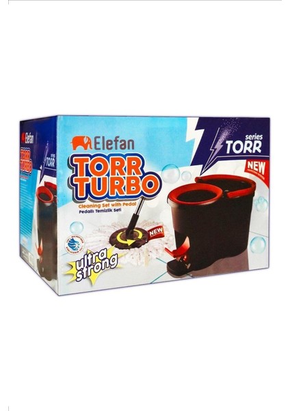 Elefan torr Turbo Pedallı Mop Seti