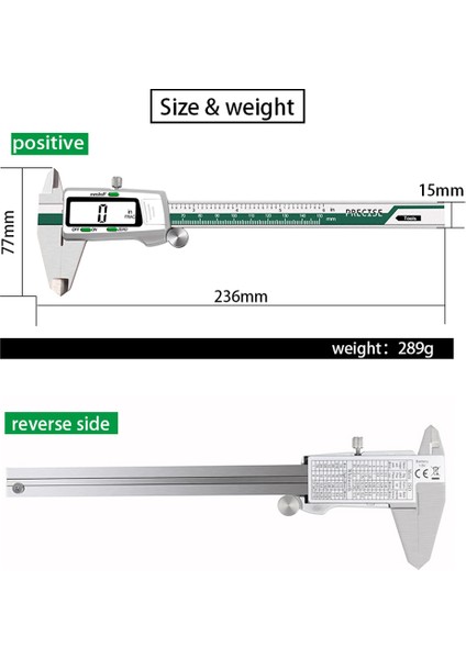 0-150MM Paslanmaz Çelik Kumpas (Yurt Dışından)