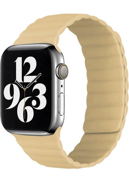 Apple Watch Uyumlu 3 4 5 6 7 38MM 40MM 41MM Silikon Loop Tme Kordon