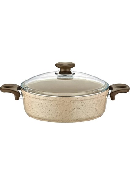 Safran 28 cm Granit Basık Tencere