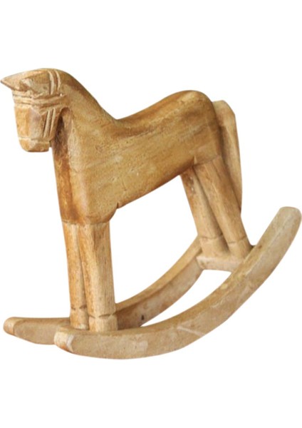 F Fityle Ahşap Sallanan At Hayvan Dekorasyon Masaüstü Dekorasyon Ahşap Oyma Zanaat (Yurt Dışından) modelleri