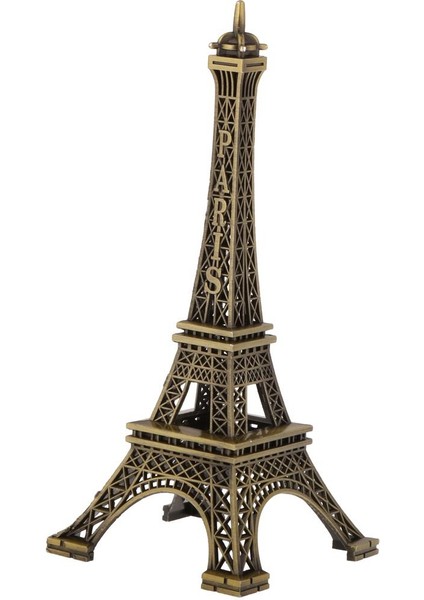 F Fityle Retro Alaşım Bronz Ton Paris Eyfel Kulesi Heykelcik Heykeli Model Dekor 15 cm (Yurt Dışından)