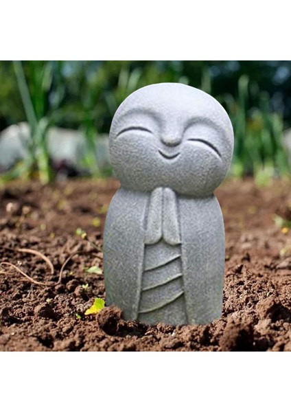 F Fityle Gülümseme Ile Sevimli Jizo Heykeli Ev Bahçe Kapalı Heykeller 8.3x4.5x4.5 cm (Yurt Dışından) indirimleri