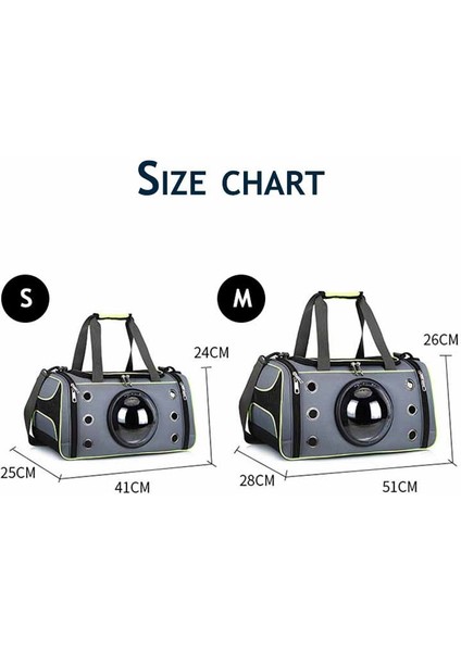 Katlanabilir Evcil Hayvan Taşıma Çantası - Yeşil (Yurt Dışından)