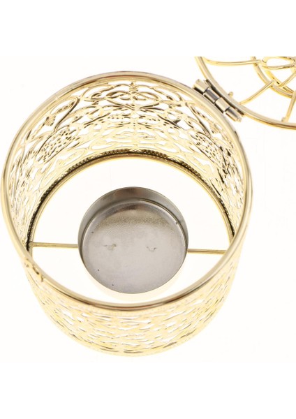 F Fityle Kuş Kafesi Mumluk Vintage Metal Tealight Fener Masa Parçası-B-Gold (Yurt Dışından)