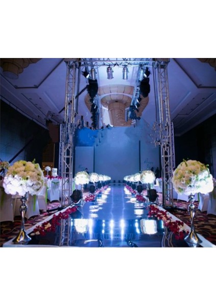 F Fityle Düğün Parti Kat Standı Çiçek Vazo Çay Işık Mumluk Dekor Silver-L (Yurt Dışından) modelleri