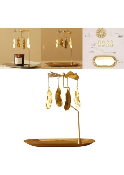 F Fityle Dönen Mum Çay Işık Tutucu Iplik Şamdan Hediye Ev Centerpieces Tüy (Yurt Dışından) indirimleri