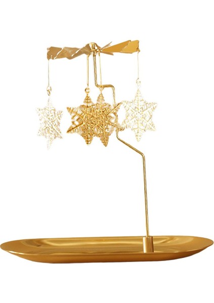 F Fityle Dönen Mum Çay Işık Tutucu Iplik Şamdan Hediye Ev Centerpieces Kar Tanesi (Yurt Dışından)