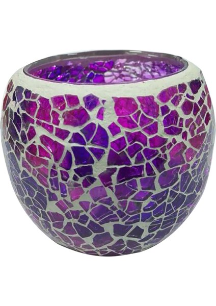 F Fityle Mozaik Lass Mum Tutucu Tealight Adventive Tutucu Düğün Decor_ G (Yurt Dışından)