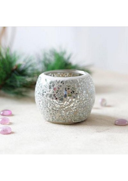 F Fityle Mozaik Cam Çay Işık Mum Eski Şamdan Ome Cafe Shop Decor_ H (Yurt Dışından) modelleri