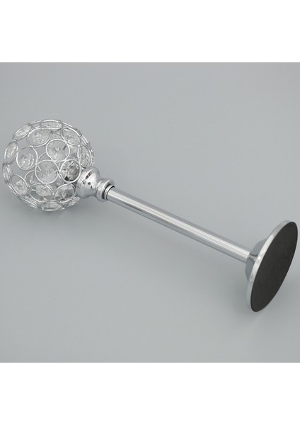 F Fityle Kristal Şamdan Tutucu Candelabrum Mumyon Düğün Silver-L Gümüş - L (Yurt Dışından)
