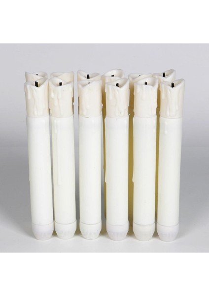 F Fityle 155MM Uzun Boylu Elektrikli LED Mum Partisi Dekor Için Alevsiz Mum Sıcak Beyaz (Yurt Dışından) indirimleri