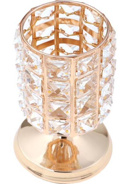 F Fityle 16.5 cm Romantik Bling Kristal Adventive Tealight Mumluk Ev Cafe Dekor # 3 S (Yurt Dışından) modelleri