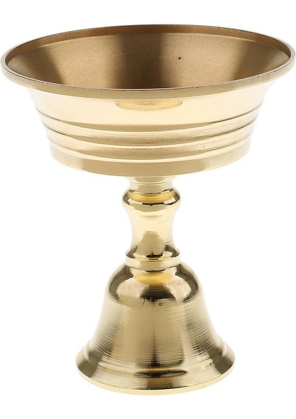 F Fityle Budist Bakır Lamba Tutucu Mumluk Pirinç Yağ Lambası Craft Caliber 8.5 cm (Yurt Dışından)