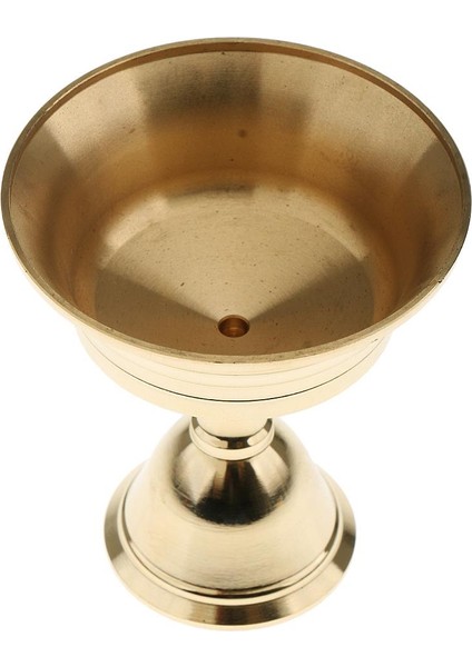 F Fityle Budist Bakır Lamba Tutucu Mumluk Pirinç Yağ Lambası Zanaat Kalibreli 7.5 cm (Yurt Dışından)