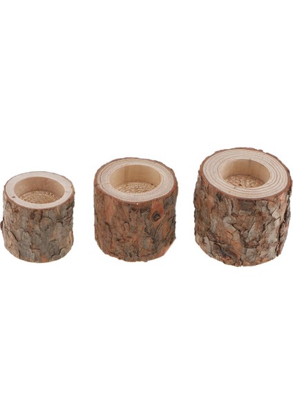 F Fityle Ağaç Stump Tealight Mumluk Şamdan Ev Düğün Için Standı 7 cm (Yurt Dışından) indirimleri
